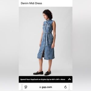 Gap Denim Midi Dress - NWT